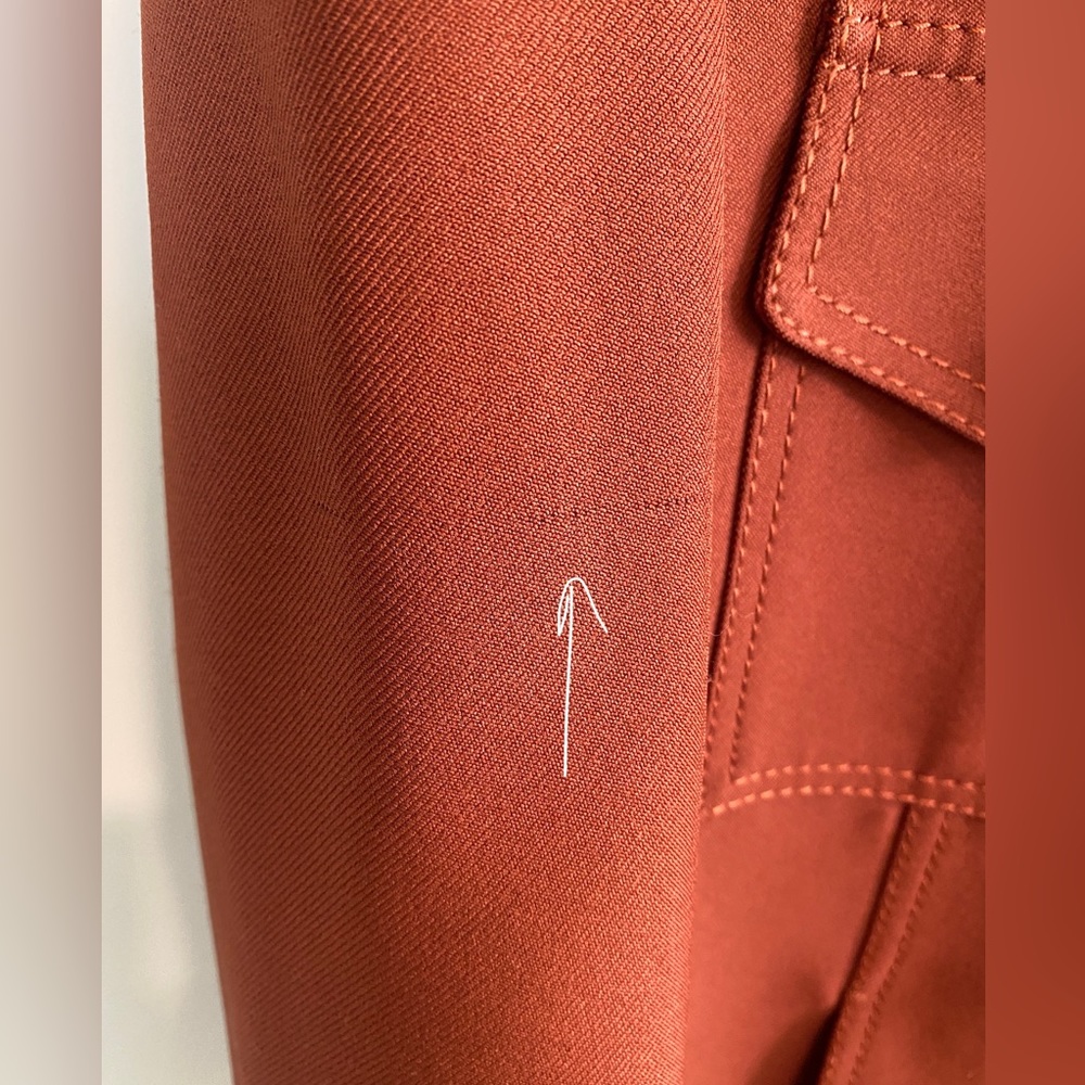 70s Vintage Shacket w/ Contrasting Stitch by Malibu Clothes Beverly Hills Size L - Picture 12 of 12